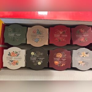 Yankee Candle Christmas Mini 1.3 oz Scented Candles Lot Of 8 Holiday Set